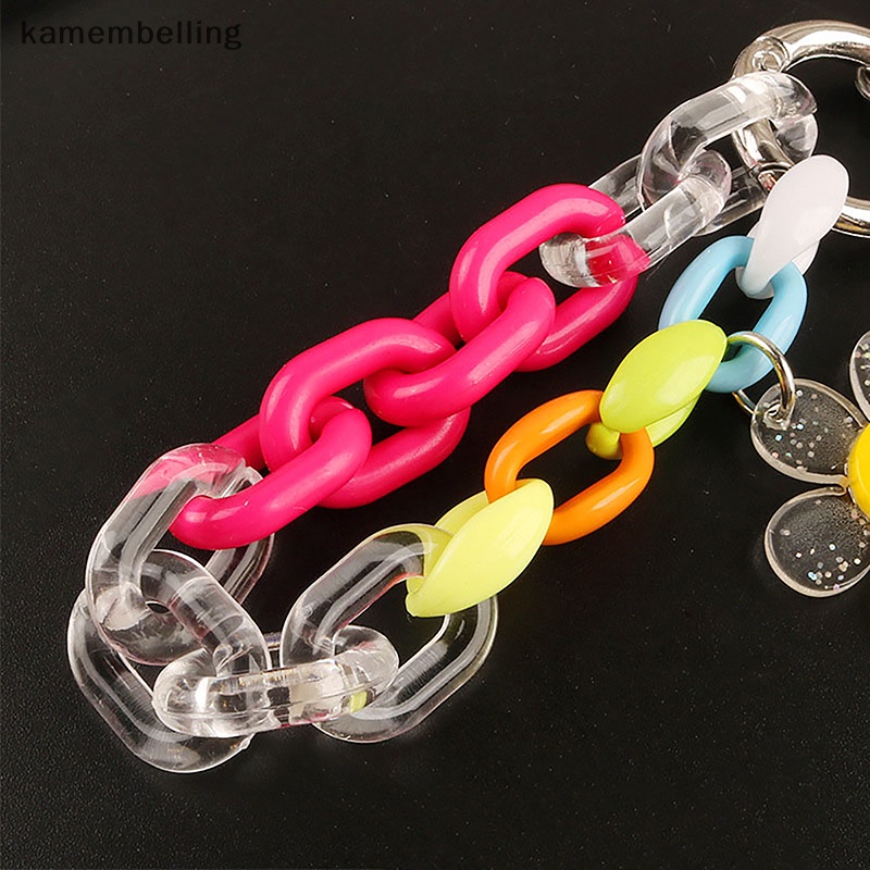 Kamembelling Móc Chìa Khóa Bằng Acrylic Hình Hoa Hướng Dương Màu Sắc Ngọt Ngào Xinh Xắn