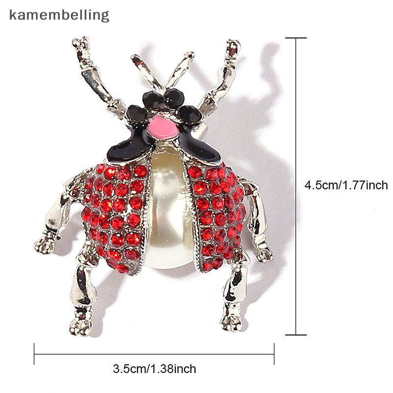 Trâm Cài Áo Hình Bọ Cánh Cứng Đính Đá Phong Cách Vintage Thời Trang Cho Nữ