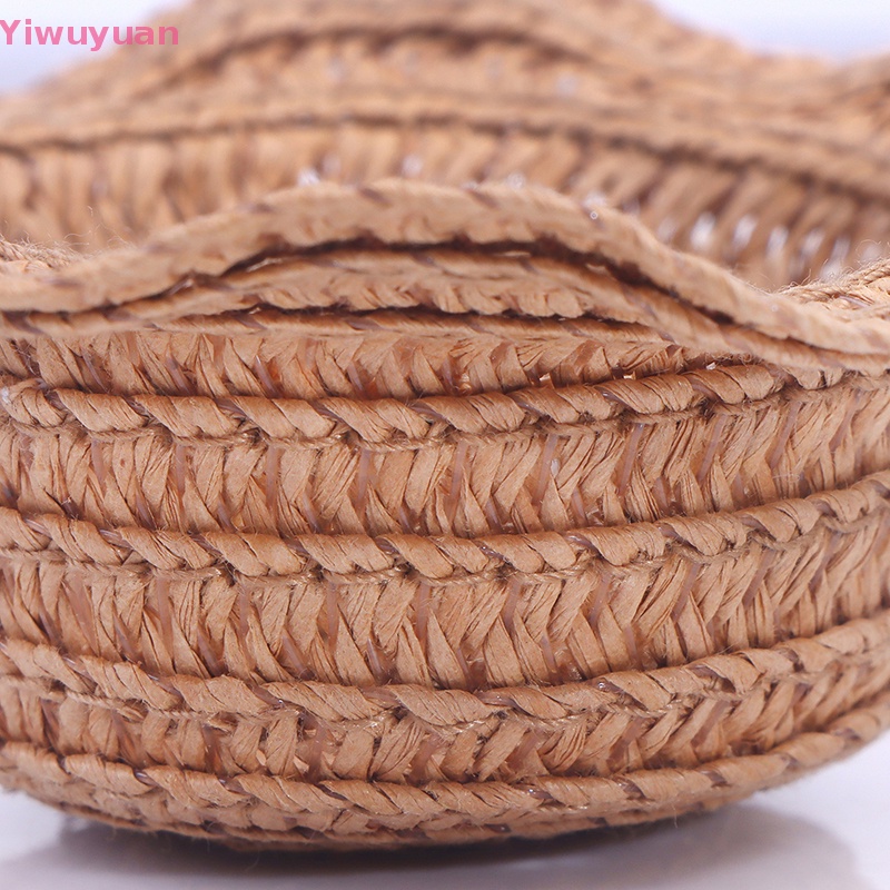 < Yiwuyuan > Giỏ Hoa Dệt Tay Mini Dễ Thương Đựng Thực Phẩm Rau Củ Nhà Búp Bê Mới