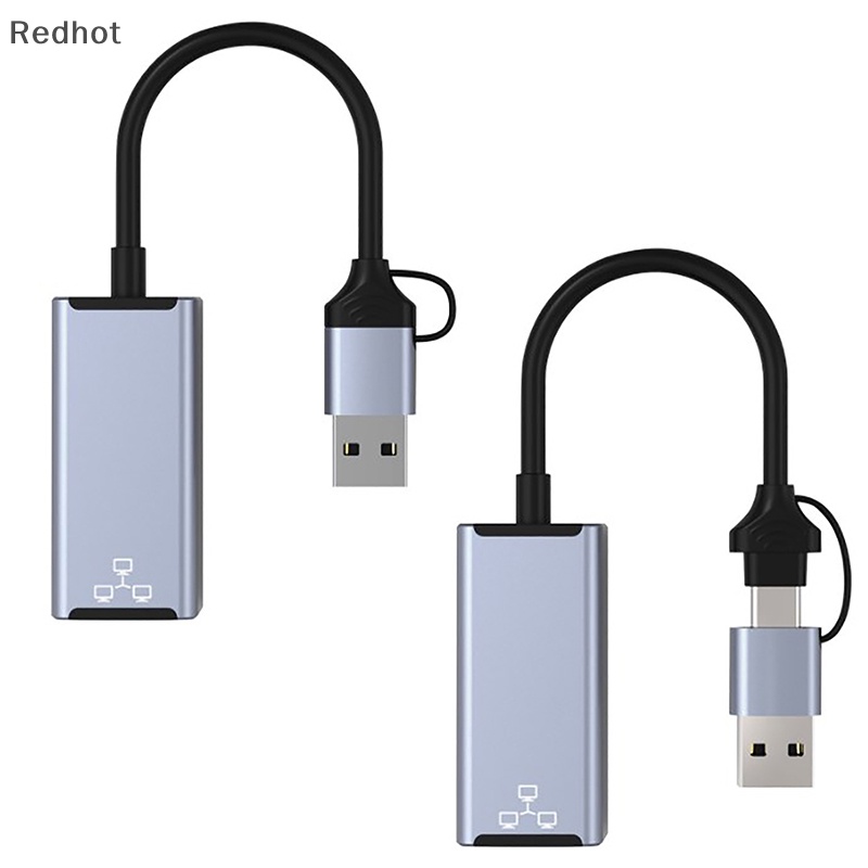 Đầu Chuyển Đổi USB 3.0 3.1 100 / 1000 Mbps Sang RJ45 2 Trong 1 Tốc Độ Cao Cho Nintendo Switch PC Laptop