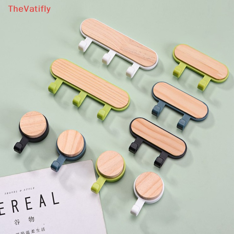 [Thevalifly] Giá Đỡ Điện Thoại / Chìa Khóa / Mũ / Khăn Quàng Cổ Bằng Gỗ Chắc Chắn