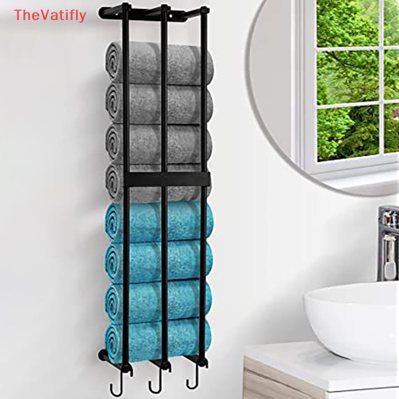 [Thevalifly] Giá Treo Khăn Cuộn 3 Thanh Nâng Cấp Cho Phòng Tắm