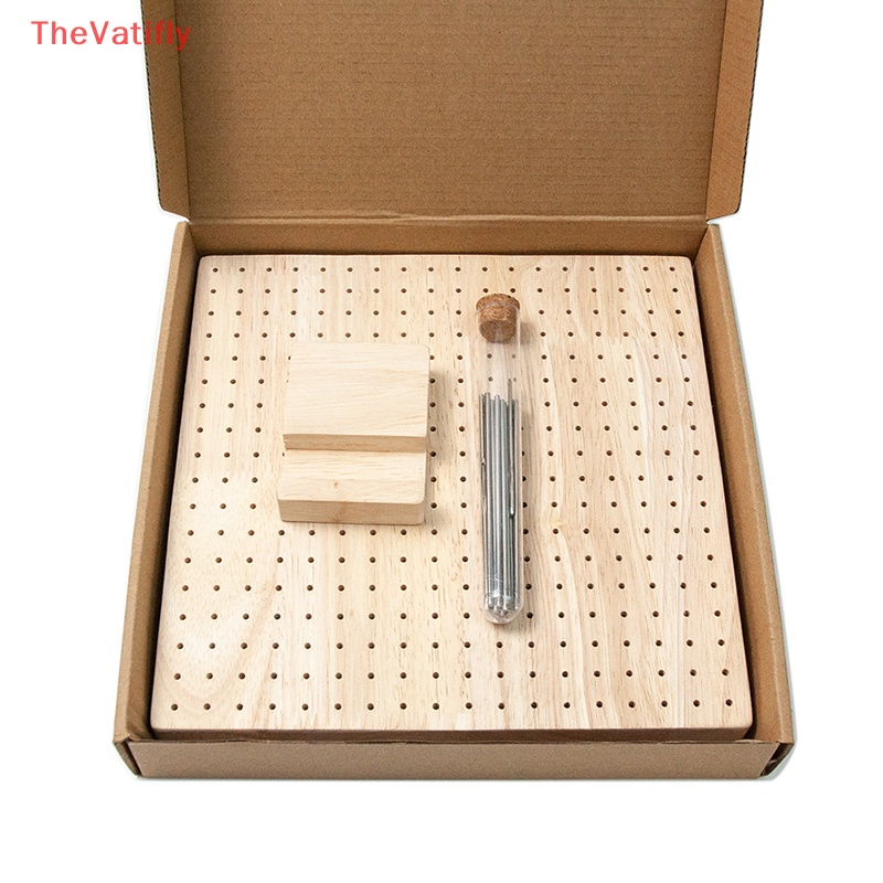 [Thevalifly] 1 Bộ Bảng Gỗ Trơn Có Lỗ Móc Làm Đồ Thủ Công HOT