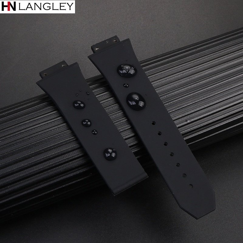 HUBLOT Vòng Tay Cao Su Silicon Mềm Chống Thấm Nước Có Khóa Logo 22mm 17 * 25mm