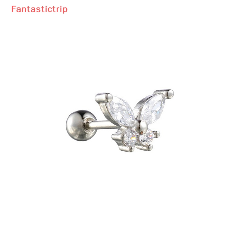 1 Bông Tai Hình Bướm Xoắn Ốc Thời Trang Dành Cho Nữ