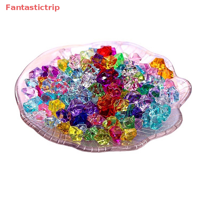 [Fantastictrip] Set 20 Viên Đá Pha Lê Kim Cương Nhiều Màu Sắc Ngẫu Nhiên Phụ Kiện Trang Trí Thủ Công DIY Mới Dành Cho Trẻ Em