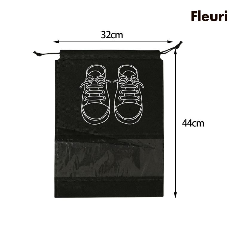 Vỏ Bọc Giày Bằng Vải Không Dệt Có Dây Rút Chống Bụi Tiện Lợi