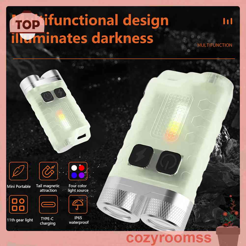 Móc Khóa Đèn Pin Mini Độ Sáng Cao 900LM