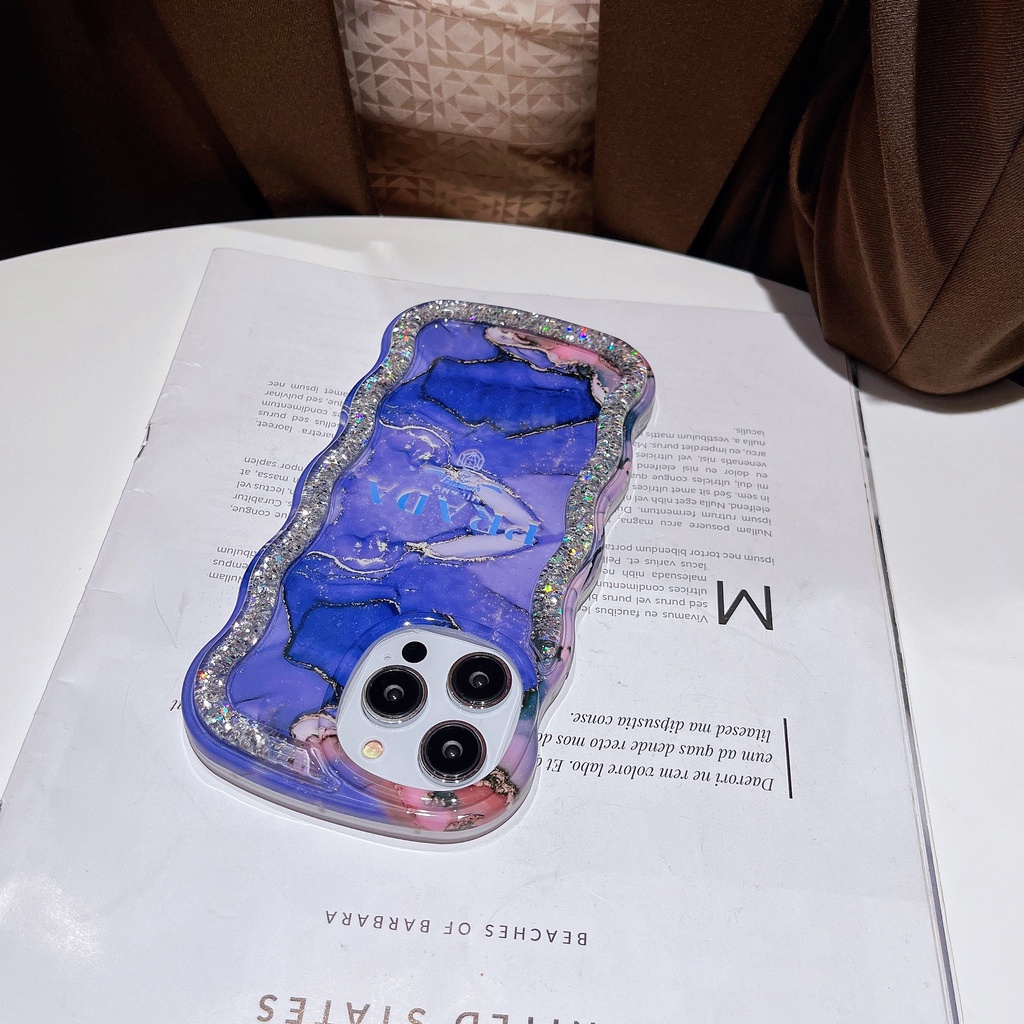 Ốp Điện Thoại TPU Mềm Trong Suốt Phối Kim Tuyến Nước Thời Trang Cho iPhone 12 13 14 Pro Max