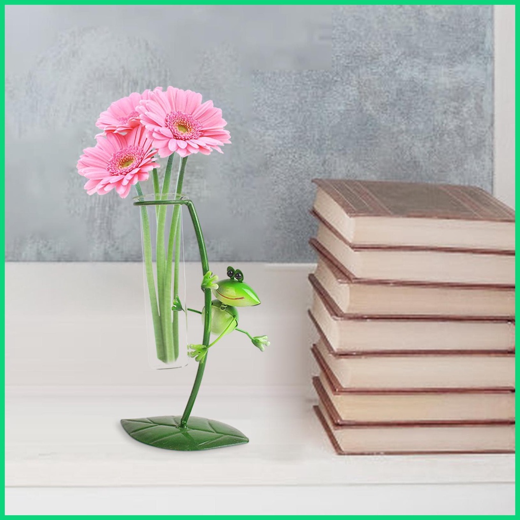 Bình Hoa Dạng Ống Nghiệm Với Khung Sắt Nghệ Thuật Trang Trí Nhà Cửa / Sân Vườn / Tiệc Cưới