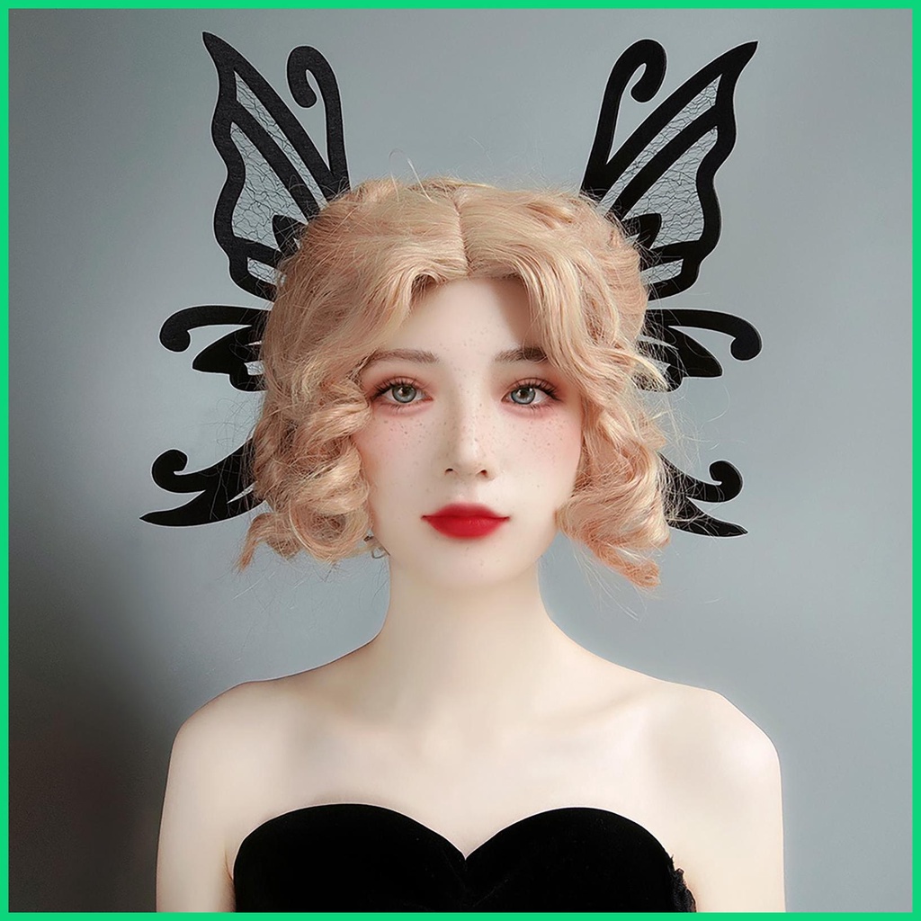 Kẹp Tóc Hình Bướm Màu Đen Phong Cách Gothic Thời Trang Dự Tiệc Cho Nữ