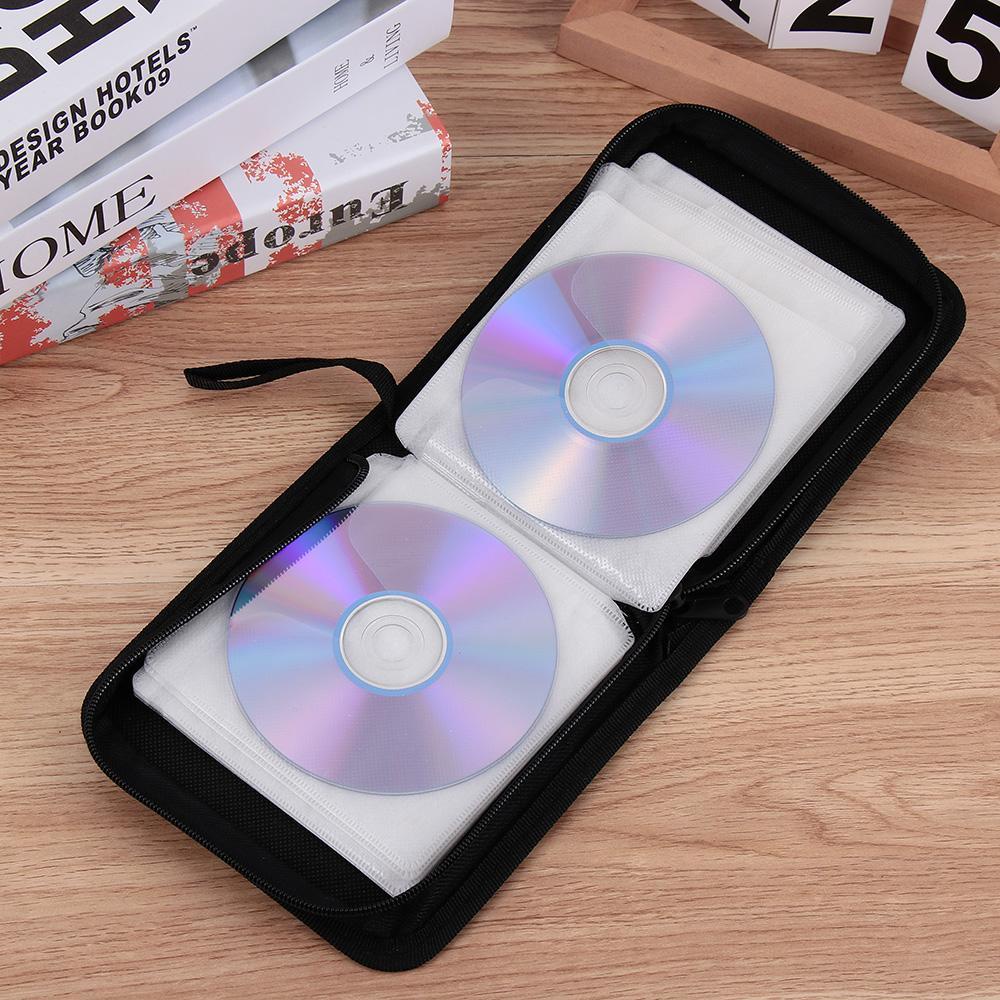 SHOUHOU Túi Đựng Đĩa CD DVD Giữ 40/80 đĩa Tiện Dụng Chống Tĩnh điện Bảo Vệ Khỏi Sự Tích Tụ Bụi Bẩn