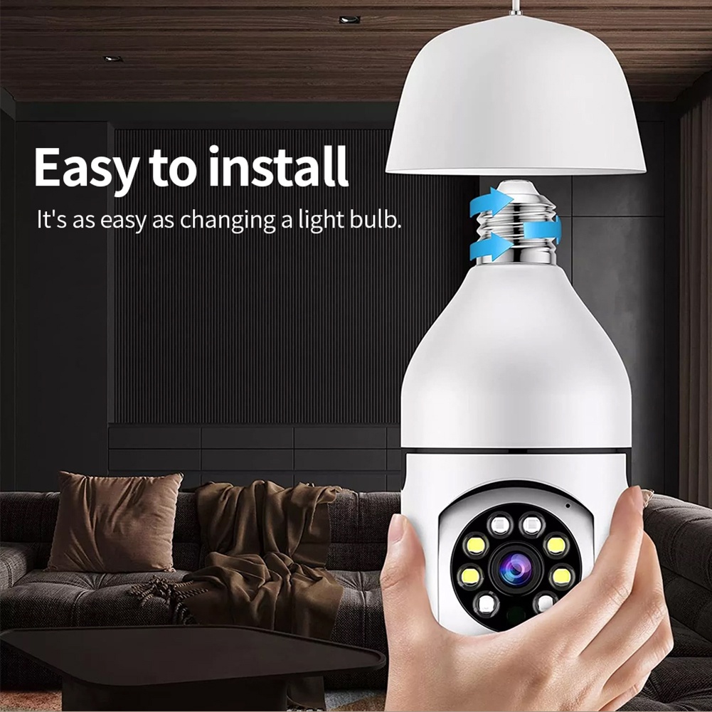 Vận chuyển nhanh Camera Giám Sát Hai Chiều 2Mp Hd Audio Monitor 4Led Cctv Wifi