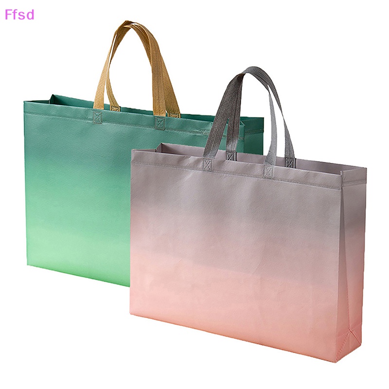 {Ffsd} Túi Xách Mua Sắm Bằng Vải Không Dệt Tái Sử Dụng Được Cho Nữ * Bán