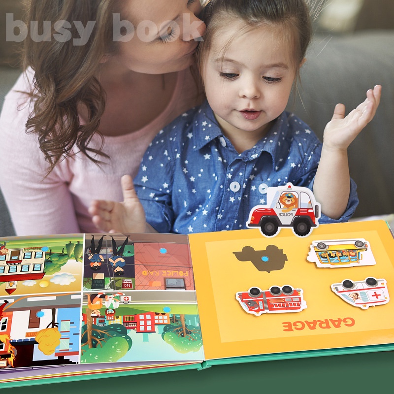 Sách dán hình cho bé QUIET BOOK nhiều chủ đề giúp bé THÔNG MINH - Đồ chơi giáo dục TƯ DUY cho bé - Học Liệu Montessori