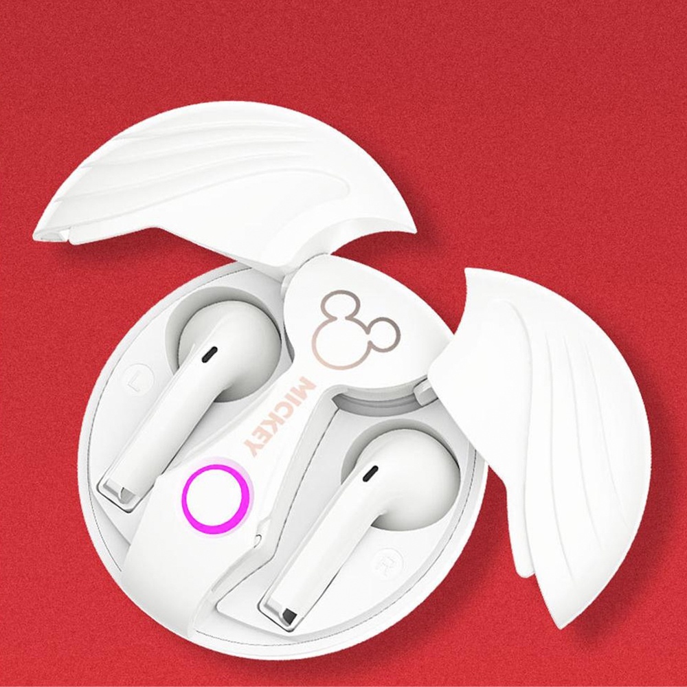 Tai nghe Bluetooth Disney Disney Đôi cánh thiên thần 2023 Trò chơi thể thao phong cách mới Bữa tiệc sinh viên dự phòng lâu dài Unisex