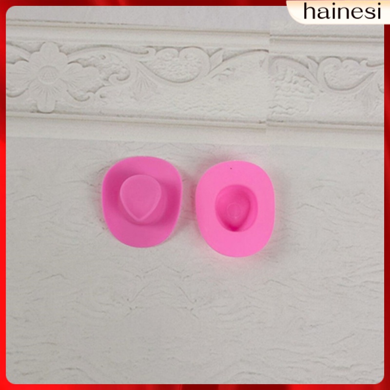 Set 40 Nón Cao Bồi Màu Trắng Đen Trang Trí Nhà Búp Bê