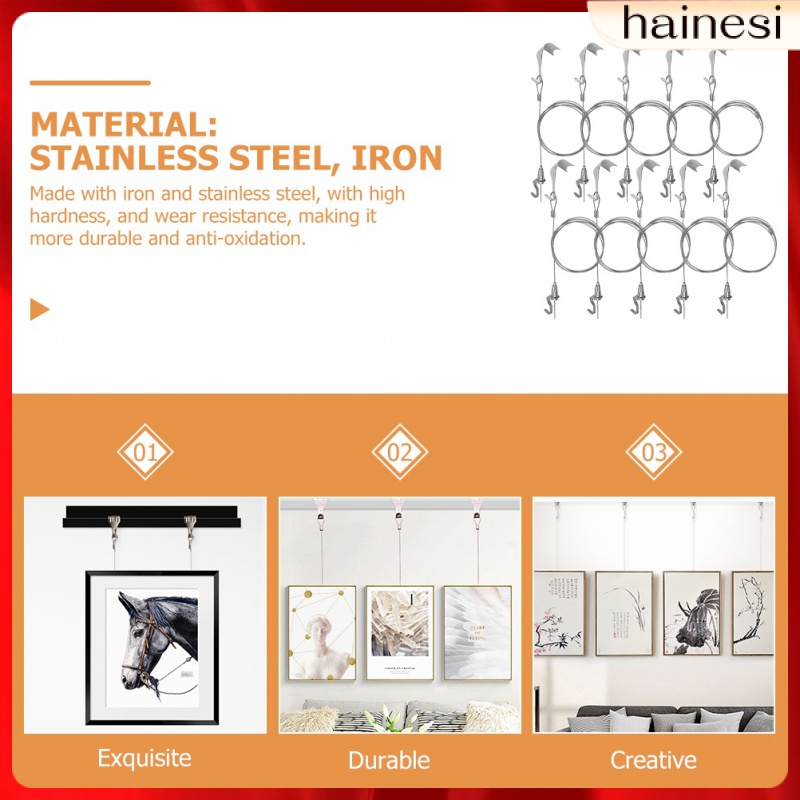 Set 10 Móc Treo Dây Ảnh