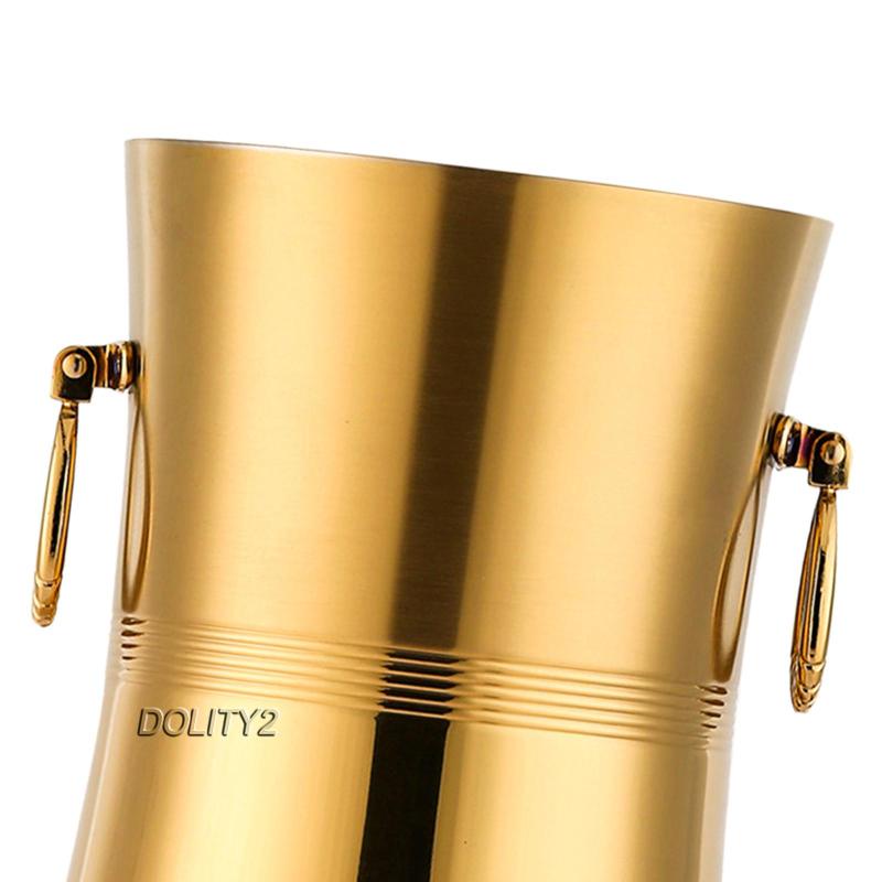 [Dolity2] Xô Đựng Đá Bằng Kim Loại Cách Nhiệt Có Nắp Cho Tiệc BBQ / Quán Bar