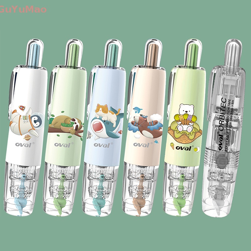 Bút Xoay Chỉnh Sửa Sức Chứa Lớn Hình Bánh Macaroon Dễ Thương Có Thể Thay Thế Xoay 360 Độ