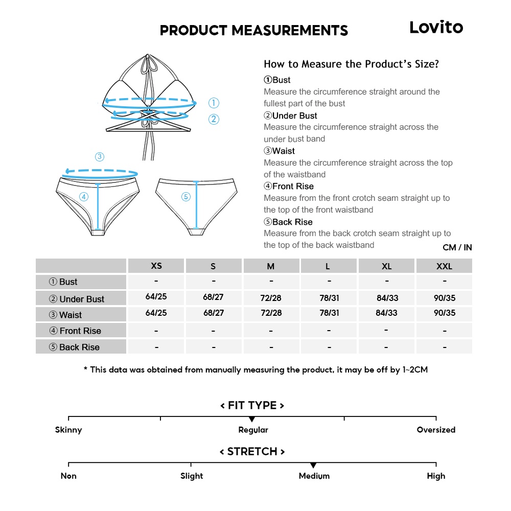 Set bikini Lovito buộc dây màu trơn đệm ngực tháo rời vải kết cấu tốt phong cách thường ngày cho nữ L50AD020 (trắng)