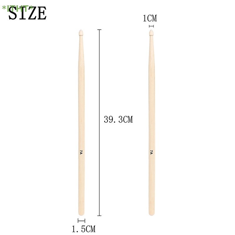 Bộ 12 Cặp Trống 7A Bằng Gỗ Phong Cổ Điển Dành Cho Trẻ Em Mới Tập Chơi