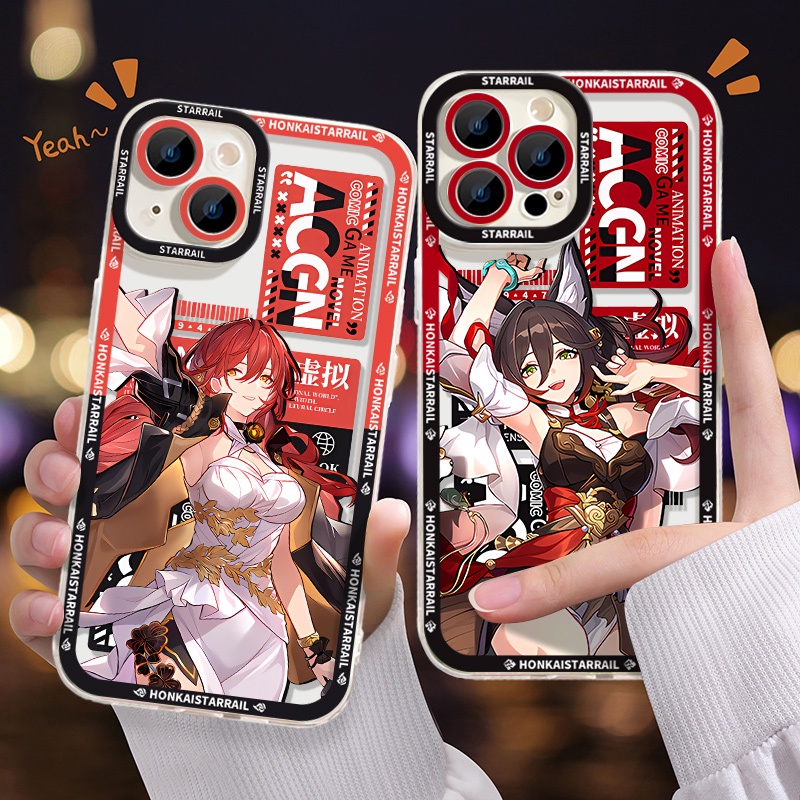Ốp Điện Thoại Silicon TPU Mềm Trong Suốt Chống Sốc In Họa Tiết Thời Trang Cho iPhone 14 11 13 12 Pro Max XS XR X 8 7 6S Plus