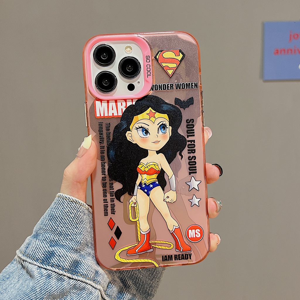 Ốp Điện Thoại TPU Dẻo Trong Suốt Họa Tiết Hoạt Hình Thiết Kế Hai Mặt Chống Rơi Cho iPhone 11 13 12 14 Pro Max