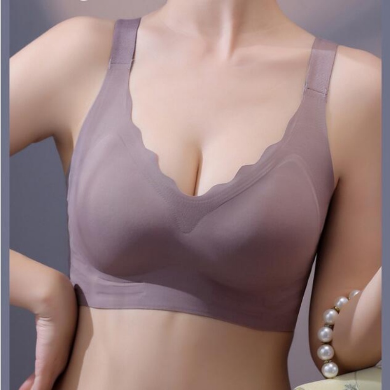 Áo Ngực Thể Thao Không Gọng Không Đường May Chống Chảy Xệ Có Size Lớn Cho Mẹ Bầu