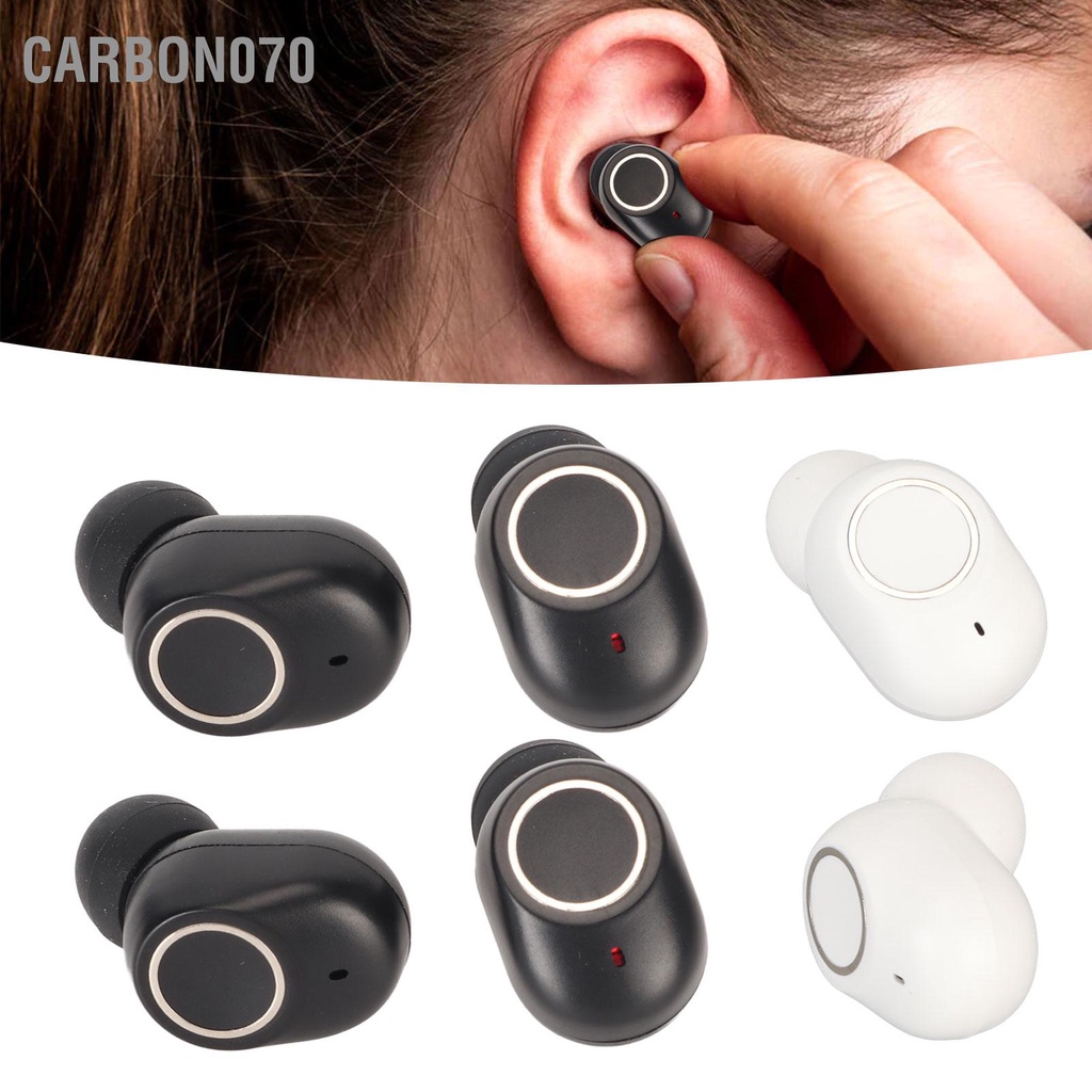 Carbon070 Tai Nghe Nhét Bluetooth Âm Thanh Nổi IPX7 Chống Nước Bass Nặng Không Dây Có Gương Màn Hình Hiển Thị Kỹ Thuật Số Hộp Sạc