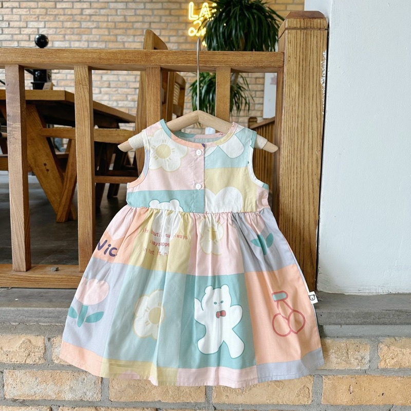 VÁY BABY DOLL HOẠT HÌNH CHO BÉ