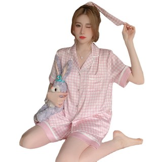 Bộ Đồ Ngủ Bằng Lụa Satin Plus Size Dành Cho Nữ