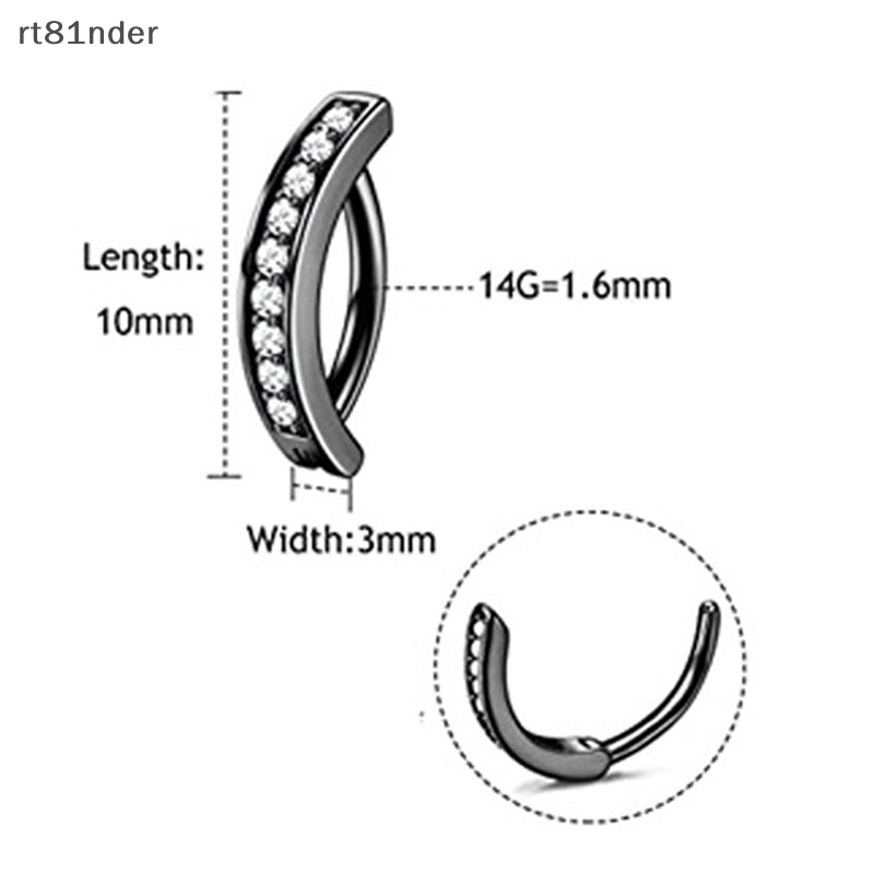 Rt Khuyên Rốn Dạng Thanh Tạ Cong Bằng Thép Không Gỉ Đính Đá Zircon Phổ Biến Cho Nữ n