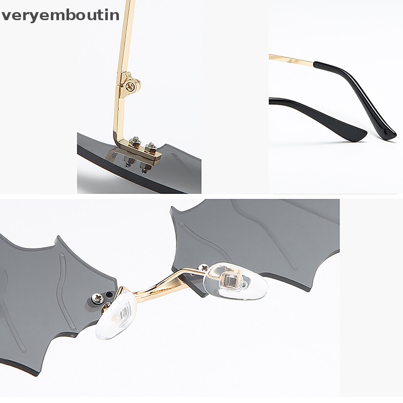 Kính Mát Hình Dơi Không Viền Thời Trang Cho Nam Và Nữ