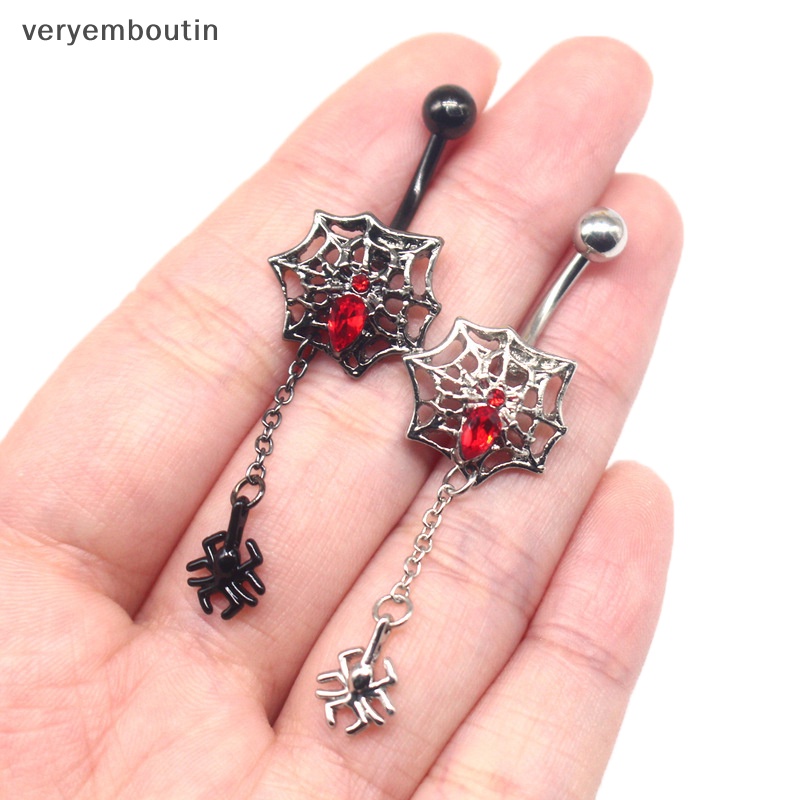 Khuyên Rốn Hình Nhện Đính Đá Zircon Thời Trang Cho Nữ