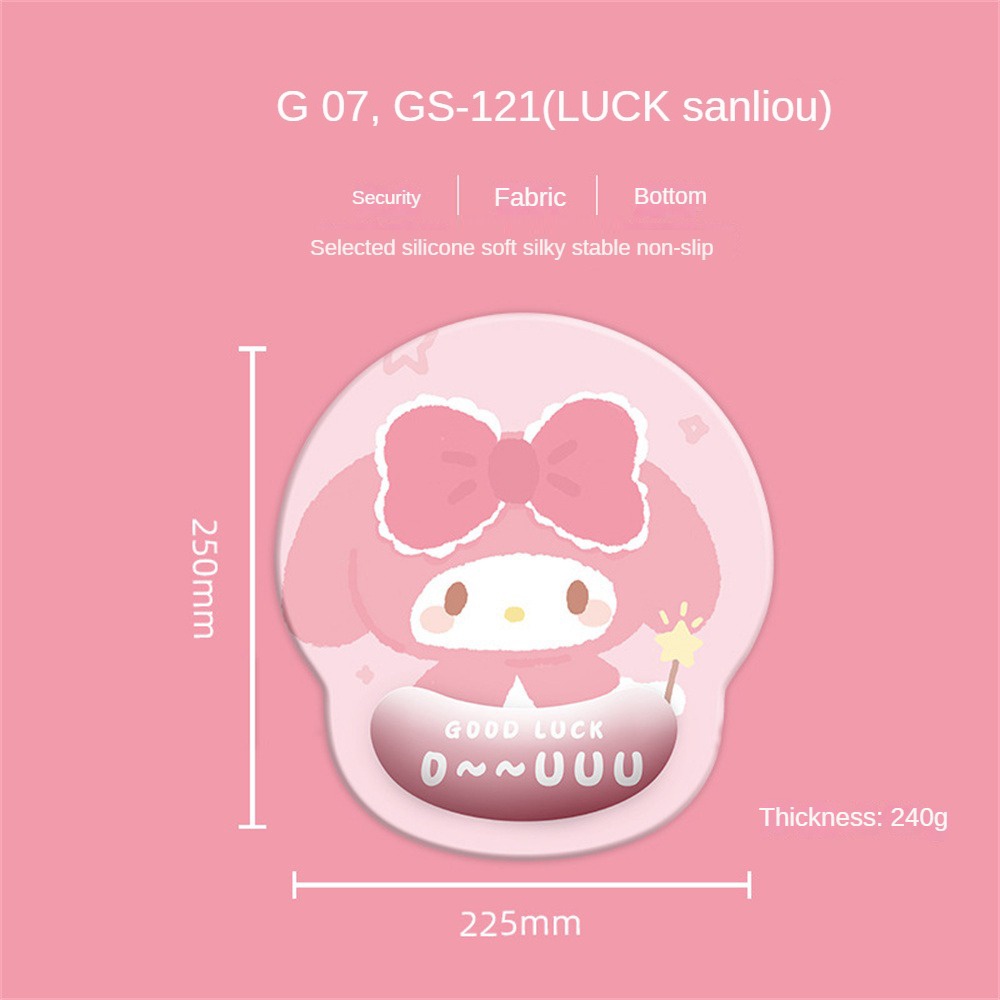 Sanrio Tấm Lót Chuột Máy Tính Chống Trượt In Hình kuromi Dễ Thương