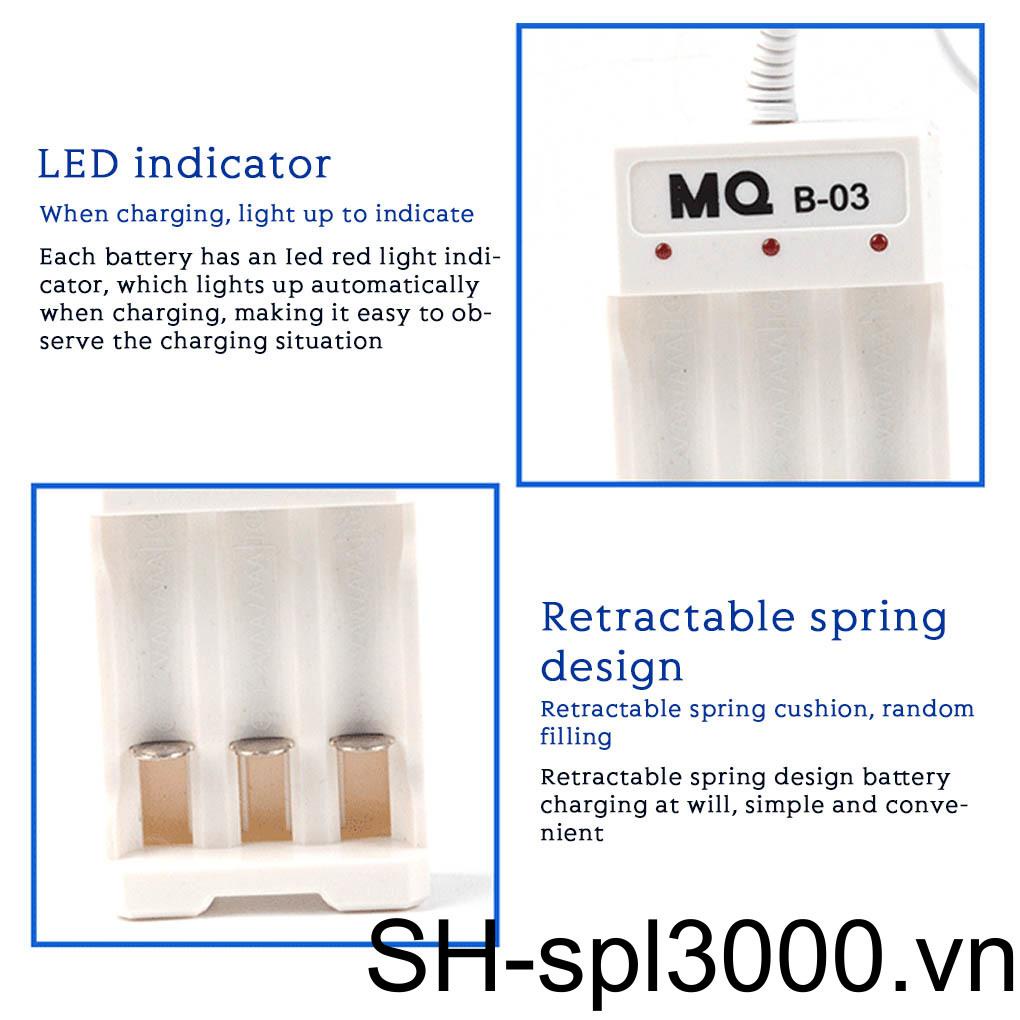 Giá Đỡ SạC Pin AA AAA 3 Ngăn TiệN DụNg