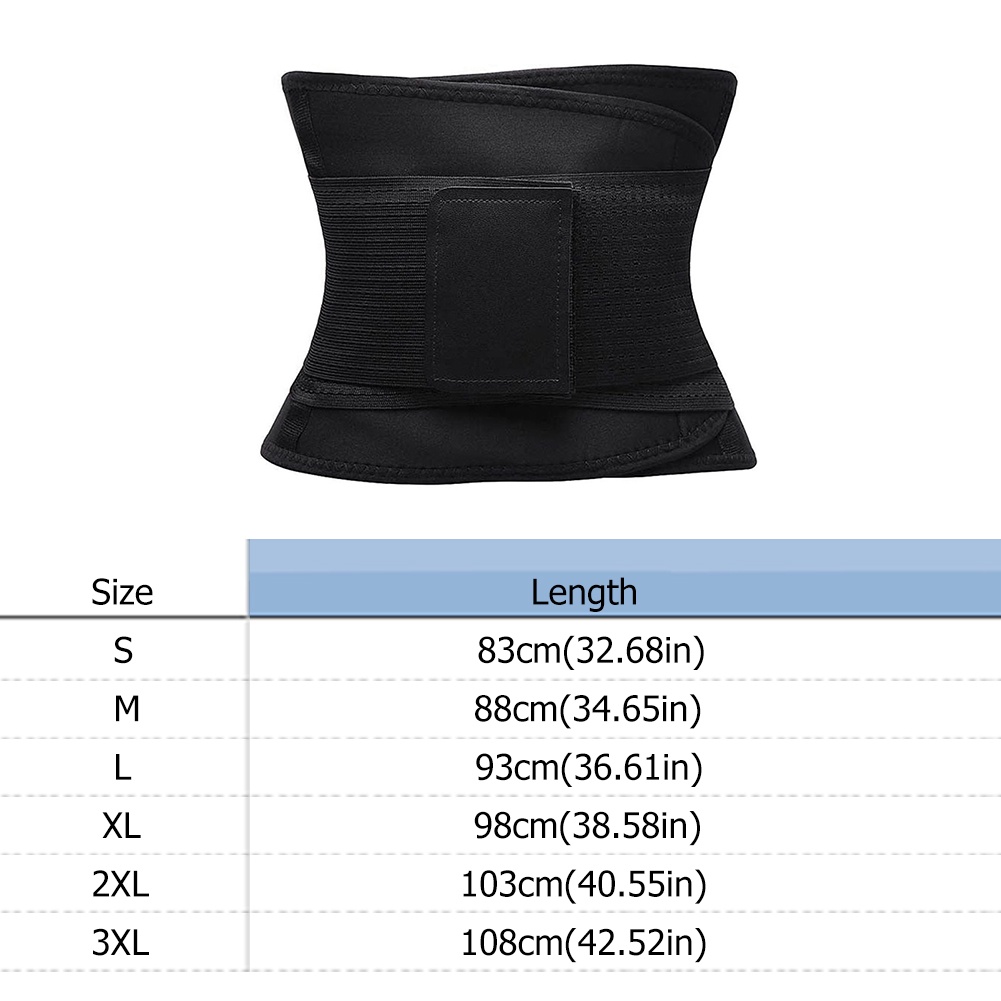 Vận chuyển nhanh Đai nịt bụng unisex màu đen có nhãn dán Body Shaper dành cho người lớn dành cho nữ