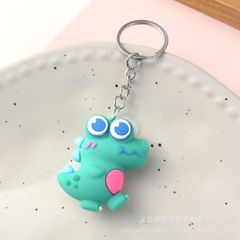 Móc khóa khủng long mắt to cute