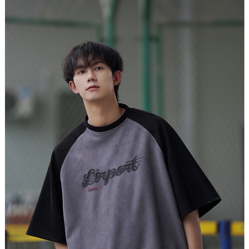 Áo Thun Cotton Tay Lửng Phong Cách Đường Phố Mỹ Thời Trang Mùa Hè 260g Dành Cho Nam