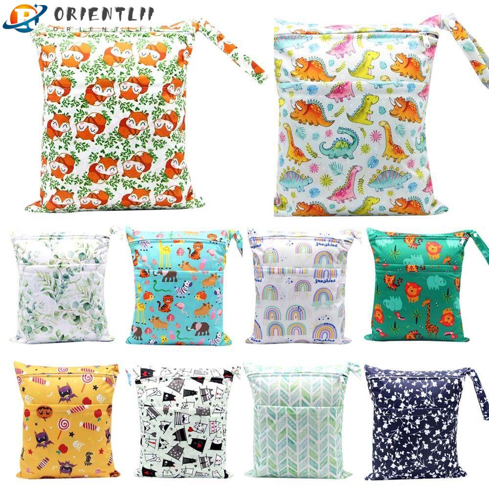 Túi Đựng Tã Giấy Ướt Orentlii Có Thể Tái Sử Dụng Kèm Túi Đựng Có Khóa Kéo Tiện Dụng