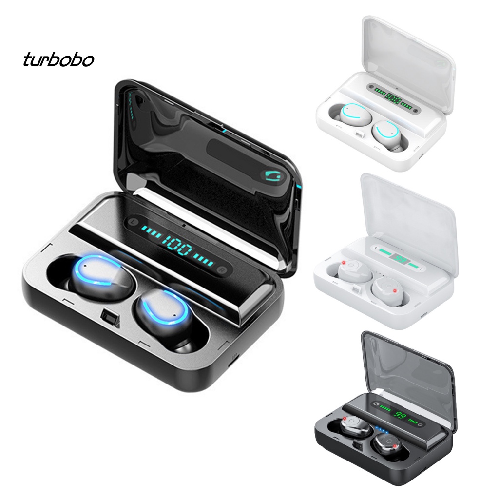 1 Bộ Tai Nghe Bluetooth Không Dây Âm Thanh HiFi turbobo 1 Bằng PC Thoải Mái Kèm Hộp Sạc Cho Doanh Nhân