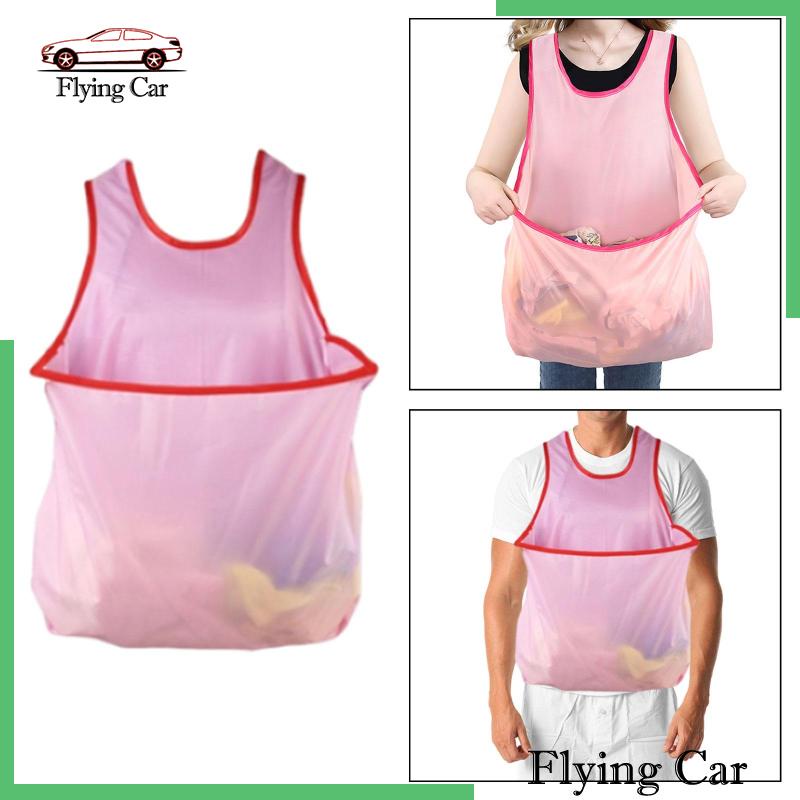 [Lzdjfmy2] Tạp Dề Giặt Quần Áo Bằng Vải Oxford Thiết Kế Hình Dạng Túi Thoải Mái