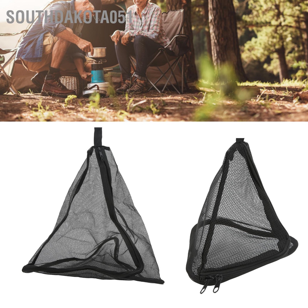 Southdakota051 Cắm Trại Khô Lưới Treo Ngoài Trời Hình Tam Giác Tổ Chức Cho Bộ Đồ Ăn Thực Phẩm Rau Củ