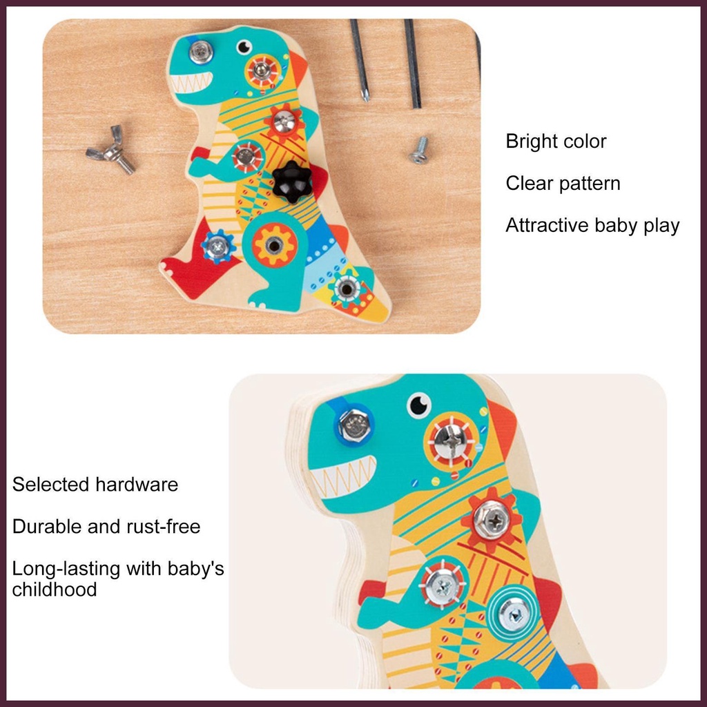 Bộ Đồ Chơi Lắp Ráp Khủng Long Tháo Rời Được Kèm Tua Vít Cho Bé