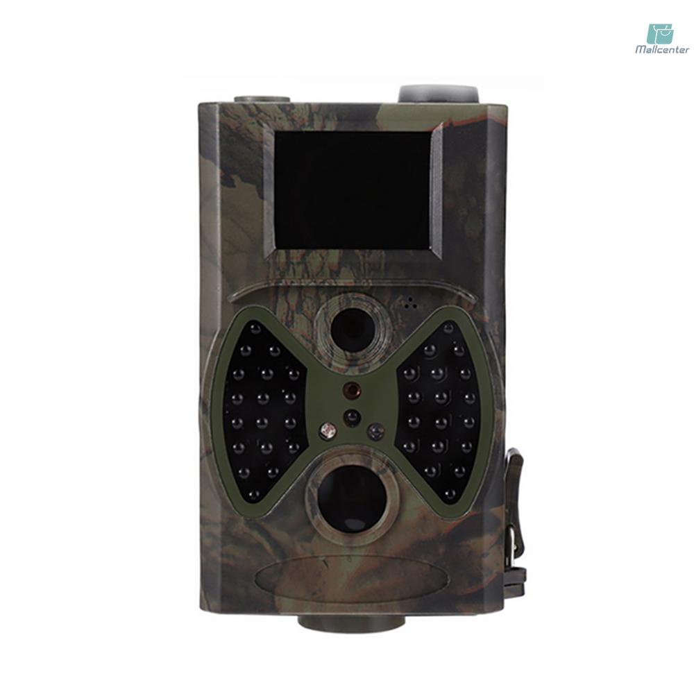 HC300A Outdoor  2.0” LEDs Screen Hunt-ing Trial Camera with Remote Control Scouting Video Camera Adopted Sensitive PIR Infrared Sensor 1080P VGA AA Batter-y Operated USB Cable IP54 Water Resistance fo