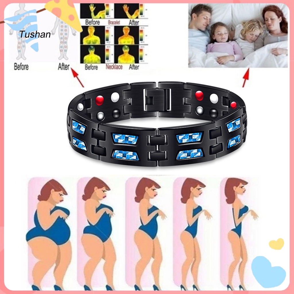 Vòng Đeo Tay Từ Tính Mạ Điện Chống Mệt Mỏi Có Thể Điều Chỉnh Cho Văn Phòng