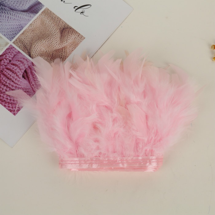1 Dải Vải Lông Vũ Trang Trí Váy Và Trang Sức Handmade DIY