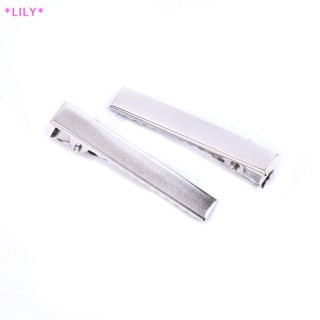 Lily 50 cái kẹp tóc Cá Sấu bằng kim loại kẹp kẹp cá sấu có răng có nơ kẹp tự làm uuu