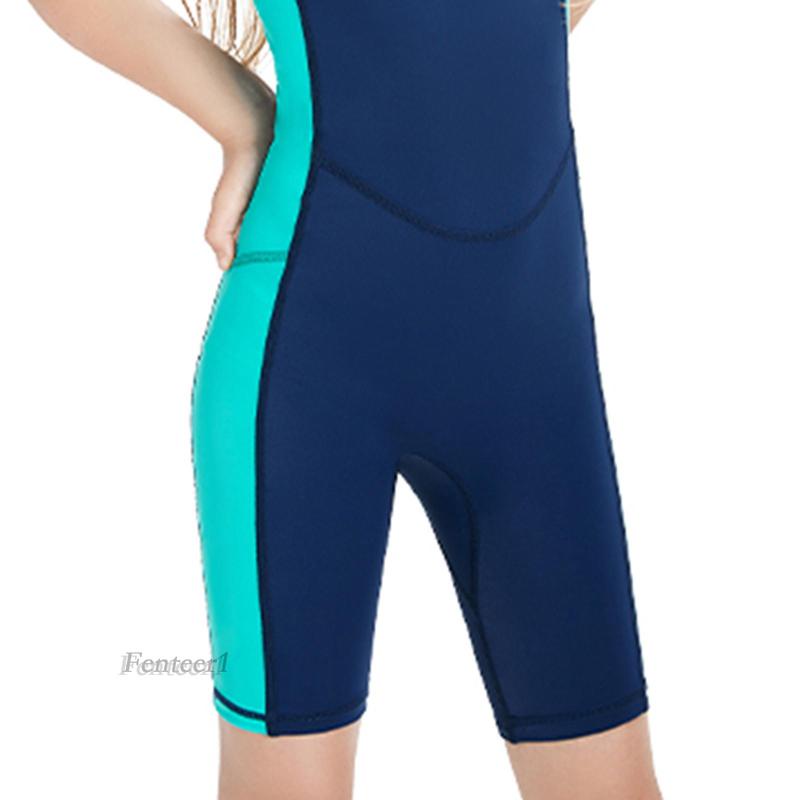 [Fenteer1] Bộ Đồ Bơi Chống Nắng Có Khóa Kéo Sau Lưng Dành Cho Bé Trai Bé Gái